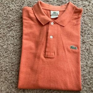 Lacoste Heather Tangerine Men’s Polo Size  7